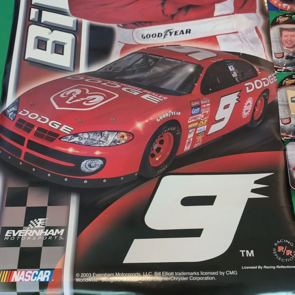 Bill Elliot Nascar Racing #9 Dodge Bundle of Collectibles - Picture 3 of 13